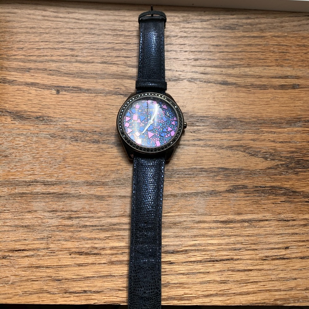 Black Blue Pink Guess Watch